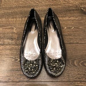 Calvin Klein Silver Embellished Flats